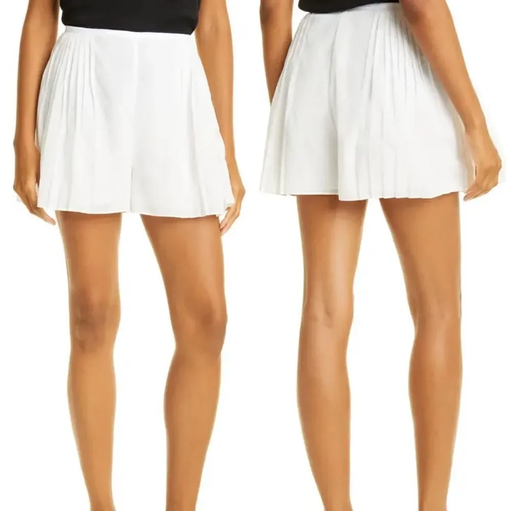REBECCA TAYLOR - Pintuck Cotton Voile Shorts (e)